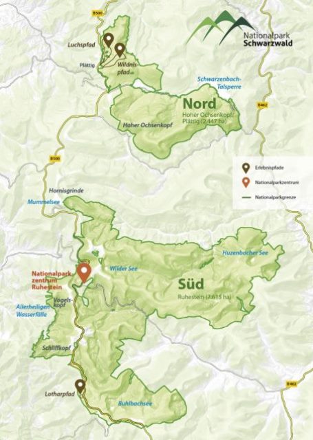 Nationalpark-Schwarzwald-Magazin_Steckbrief_Karte-Gebiete